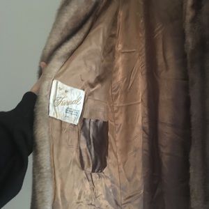 VINTAGE LONGLINE FAUX FUR COAT!!